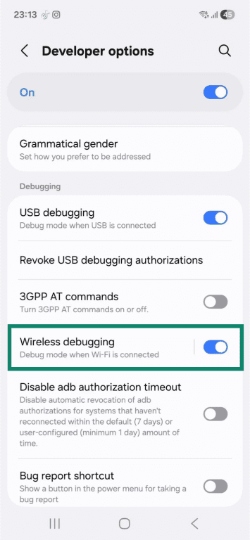 The