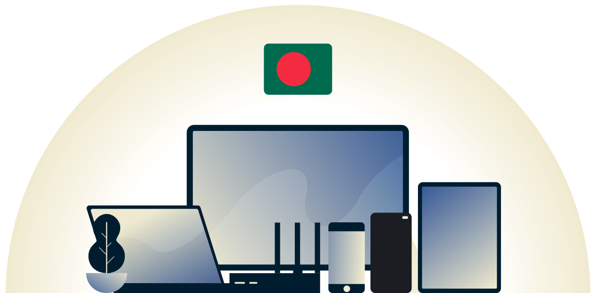 様々なデバイスを守るバングラデシュのVPN