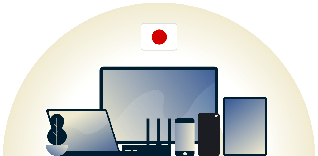 Japanin VPN suojaa erilaisia laitteita.